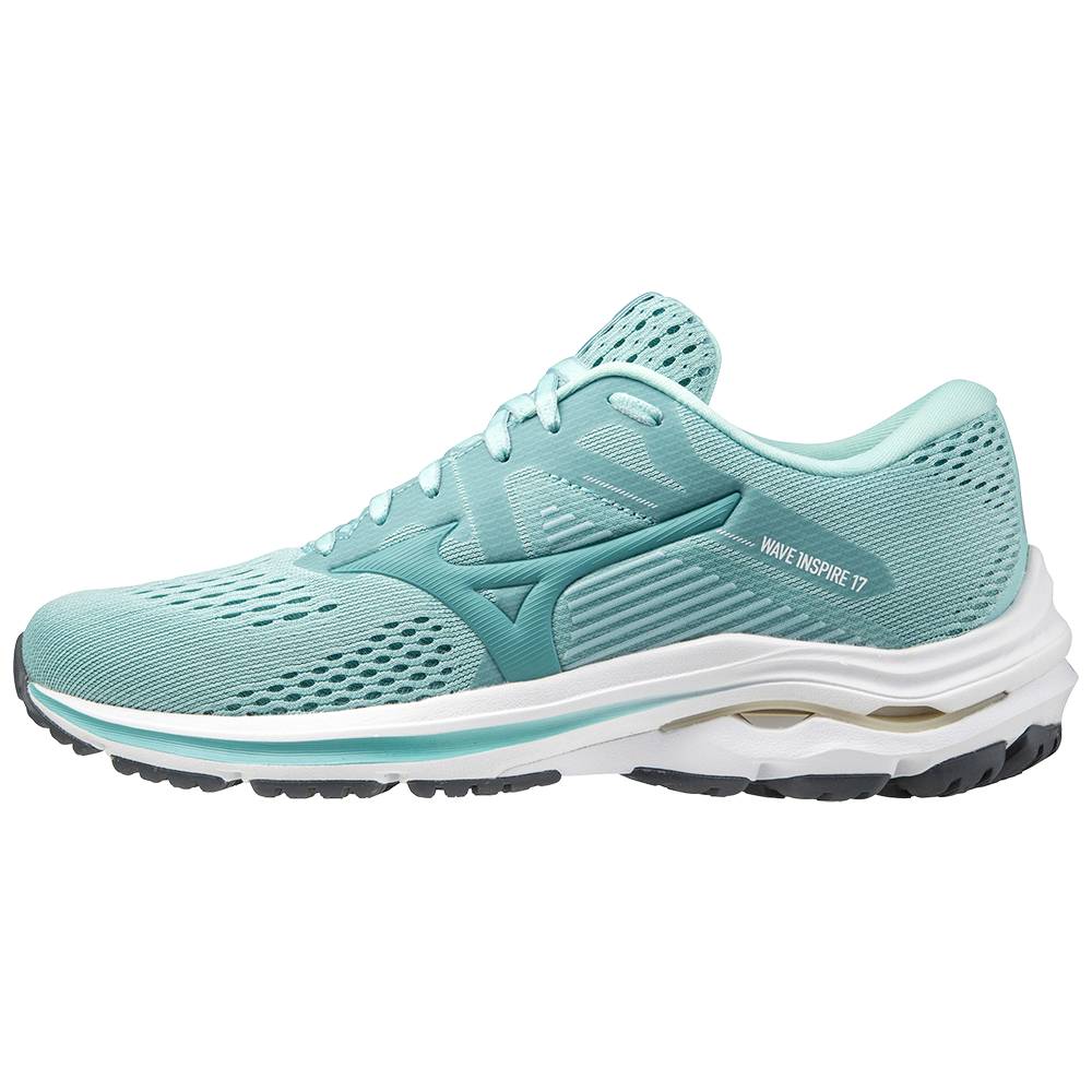 Tenis Para Correr Mizuno Wave Inspire 17 Para Mujer Azules/Turquesa 6148302-LH